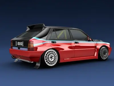 Lancia Delta evo 3D model