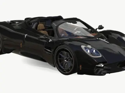 Pagani Utopia Roadster 2024 2025 Low-poly 3D model