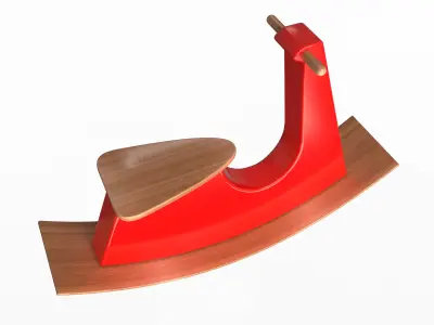 Rocking Toy Low-poly 3D model