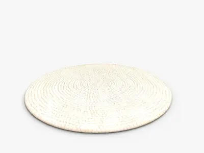 Gracie Oaks Felt Ball Rug 3D model