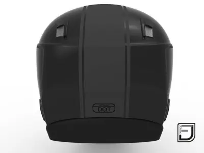 Black Helmet 05 3D model