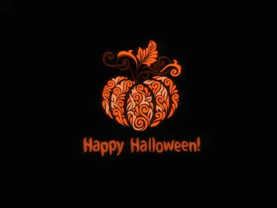 HALLOWEEN - Pumpkin Pattern Ornament Sign 3D model