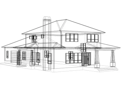 Prairie House 01 -Archimple LLC 3D model