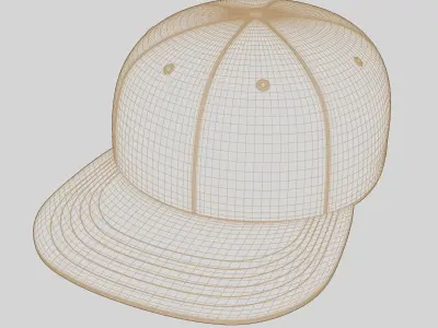 Custom Cap  Low-poly 3D model