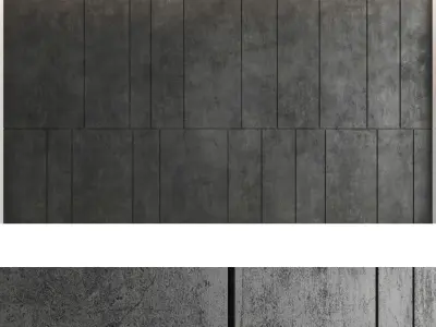 Decorative wall panel set 38 3D model