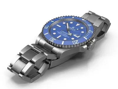 Rolex Submariner Date Blue Dial 3D model