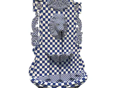 Classic Wall Fountain 04 3D model