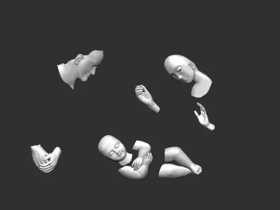 JESUS born merry christmas Cgtrader  3D print model