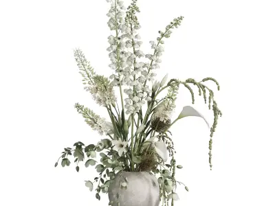 Flower In Vase 105 3D model