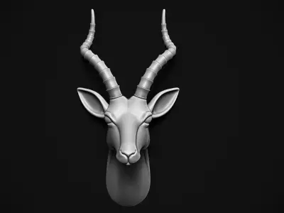 Gazelle Head 3D print model
