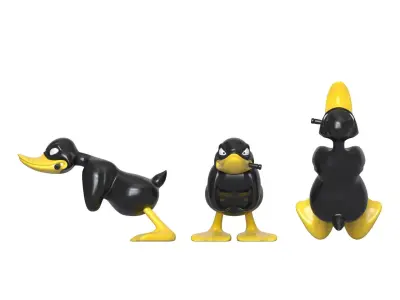 Death Proof Duck on feet 3D print model