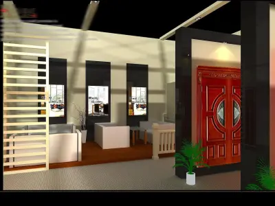 Booth - Area - 15X9-3DMAX2009-02 3D model