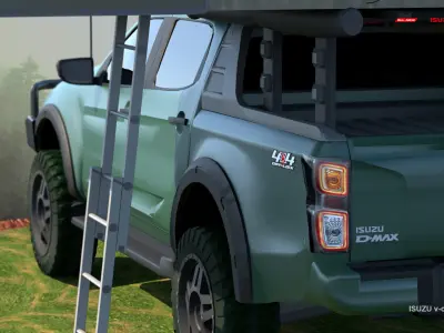 ISUZU V-CROS 4x4 2020 Low-poly 3D model