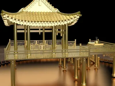 Chinese ancient Pavilion  3D model