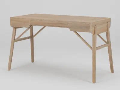 TUKI DESK 134x62x74 Low-poly 3D model
