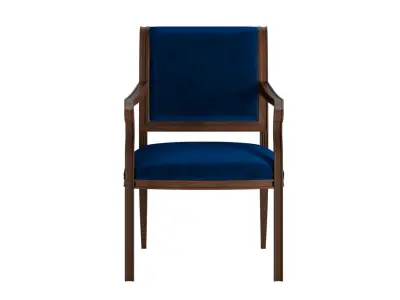 French Antique Dining Armchair 3D model
