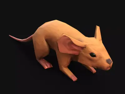 Mobile Mouse Low-poly 3D model