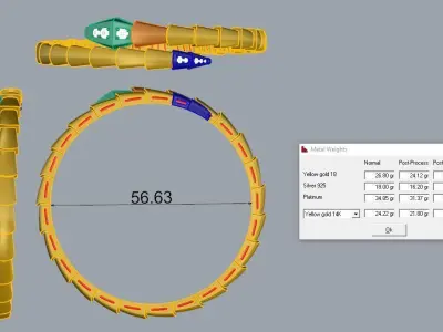 Serpenti Bvlgari Snake Bracelet 3D print model