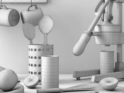 kitchen set 6  3D model