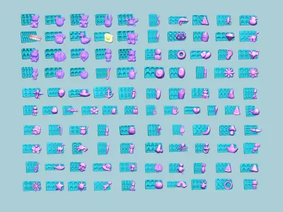 102 Jelly Candy Moldings Collection - Gummy Mould
