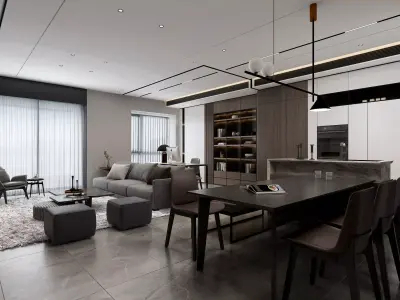 living room  Interior 3D model