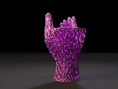 Thinking hands decor 3D print model