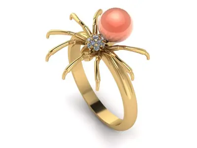 spider ring and pandent 3D print model