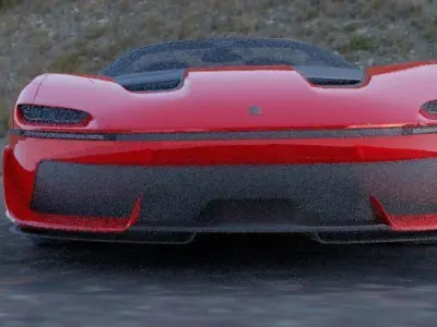 ferrari j50 gold edition Low-poly 3D model