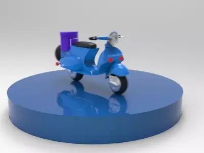 Vespa Scooter 3D model