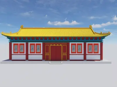 China  House 3D model