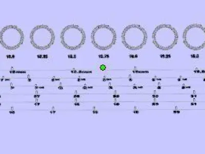 Wedding ring set 3D print model