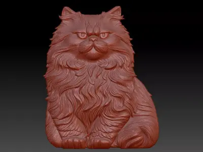 Persian cat 3D model purchase