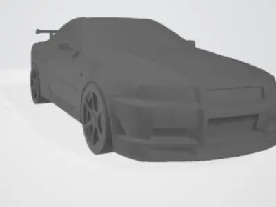 Nissan Skyline GT-R R34 3D print model