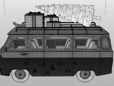 UAZ toy car 3D model