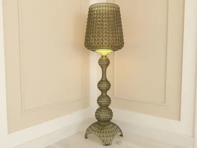 Kartell Kabuki Floor Lamp - Green 3D model