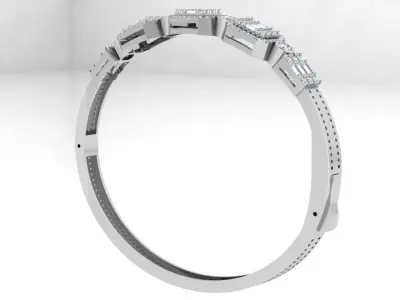Emerald Halo Bracelet 4635 3D print model