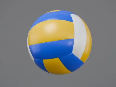 Volleyball ball 3D model get