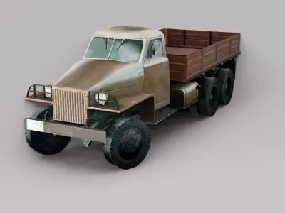 Dump Loader Star Truck Low-poly 3D model