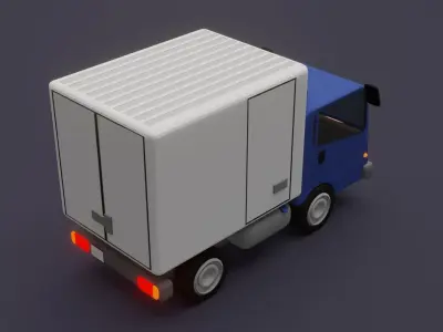 Cartoon truck 3D model