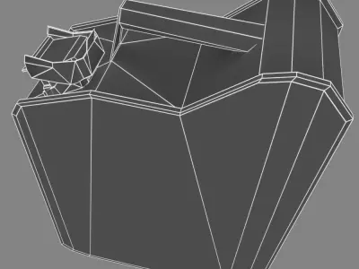 Canister - low poly gas can Low-poly 3D model