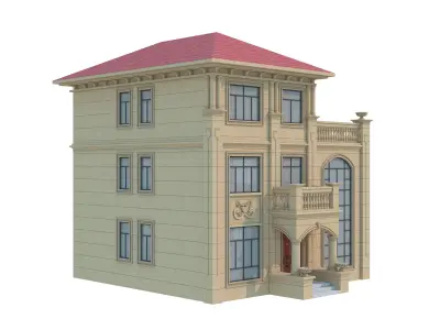 architecture luxury villa  3D model