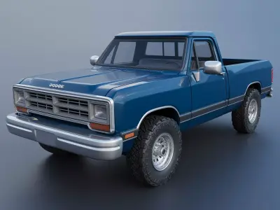 Dodge Ram W150 1987 3D print model