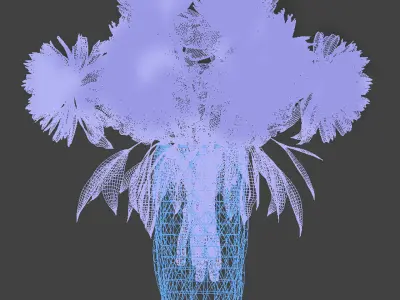 Decorative Set 43 Flower vase 3D model