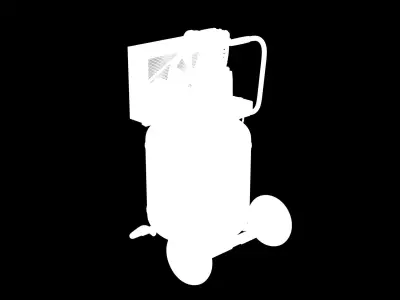 Air Compressor Portable Vertical BRA5DV30VP Low-poly 3D model