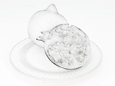 Pomegranates 3D model