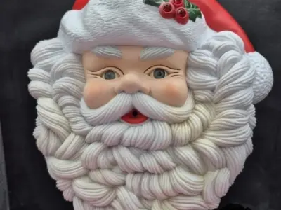 santa clause door hanger decoration 3D print model