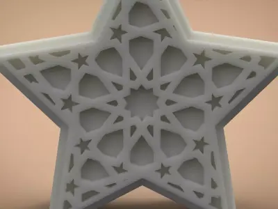 Star candle  for molding 3D print model