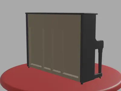 Upright Piano 3D model