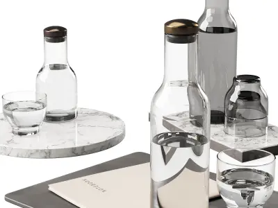 136 dishes decor set 09 MENU Bottle Carafe by Norm P01 3D model