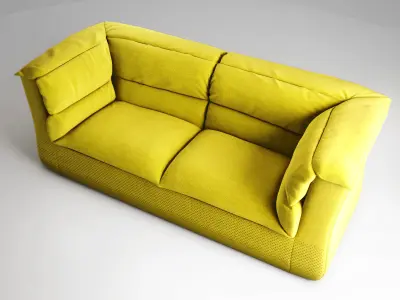 Moroso Coat sofa and armchair 3D model